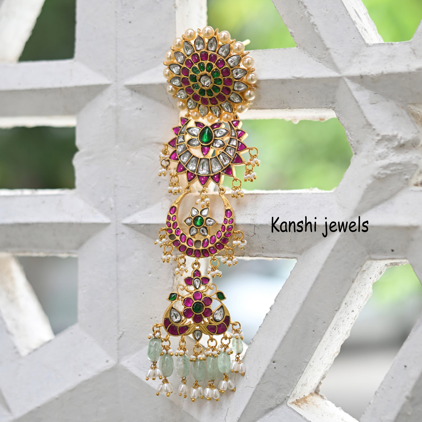 Jadau kundan Hair Accesories