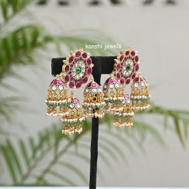 Jadau jhumkas