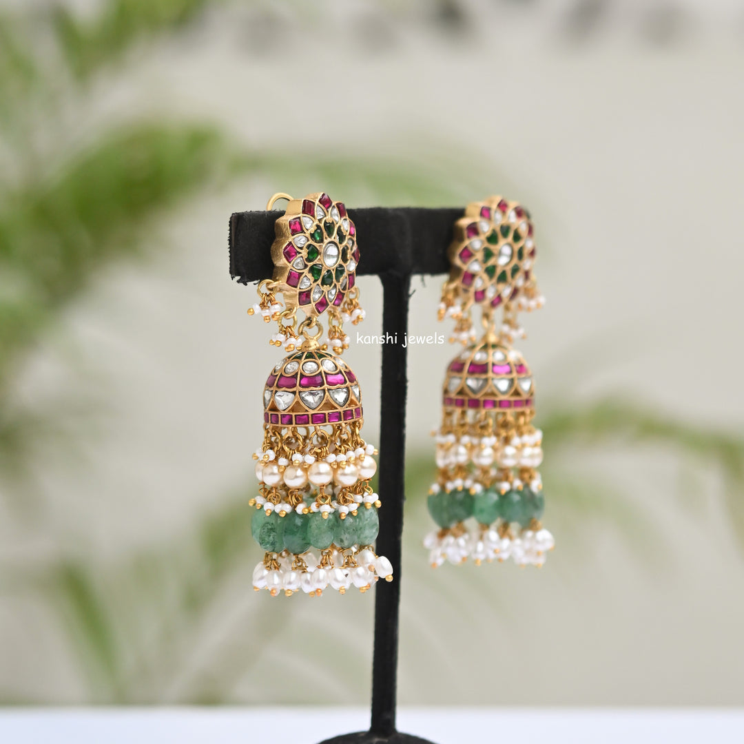 Jadau jhumkas