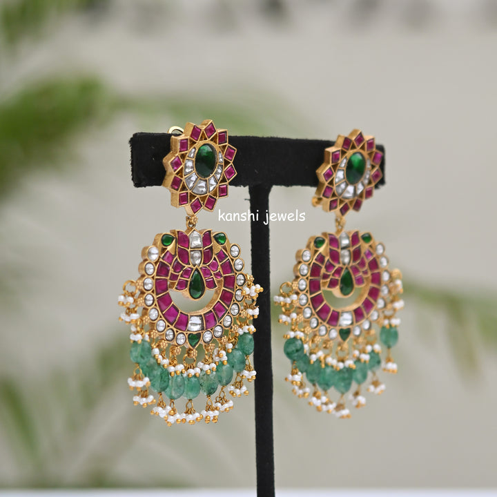 Jadau earrings