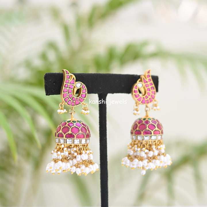 Jadau jhumkas
