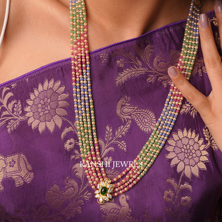 Multi mossanite necklace
