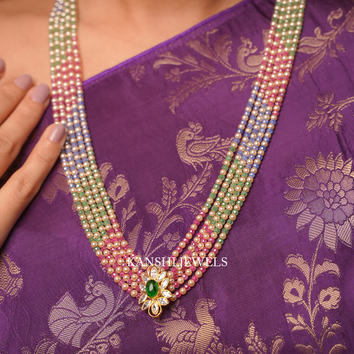 Multi mossanite necklace