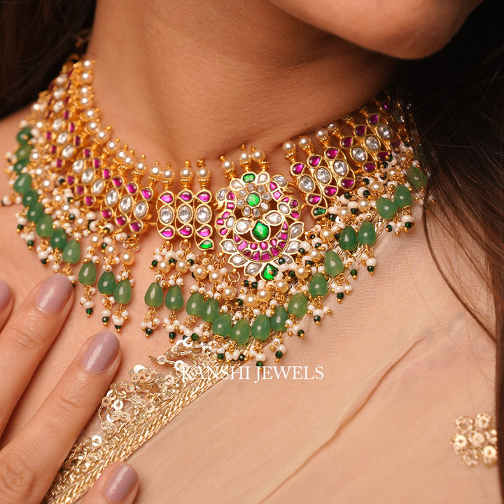 Jadau rani necklace