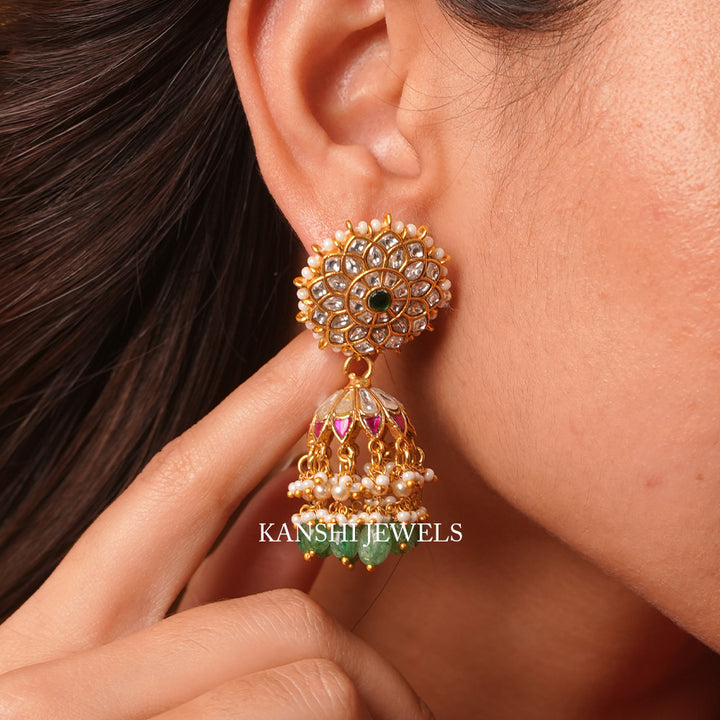 Jadau jhumkas