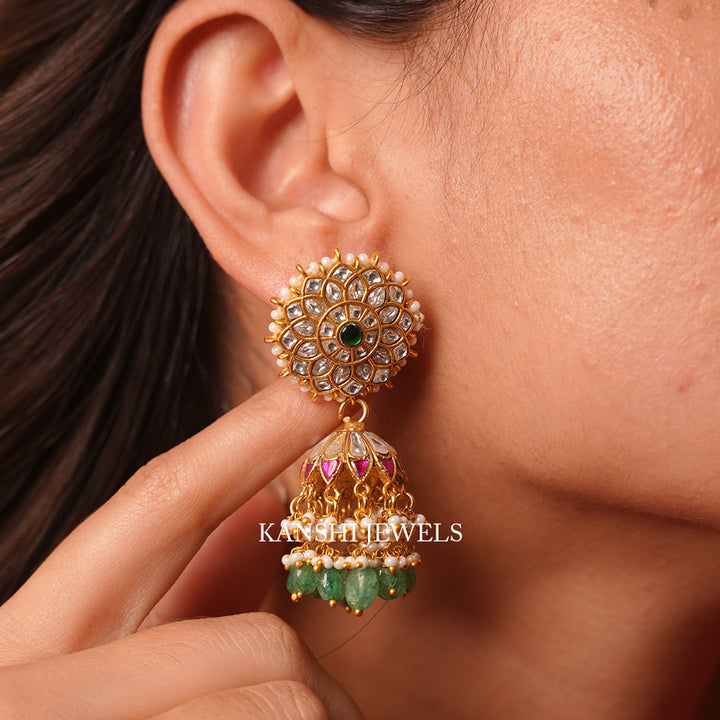 Jadau jhumkas