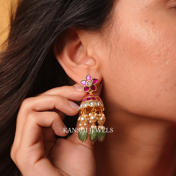 Jadau jhumkas