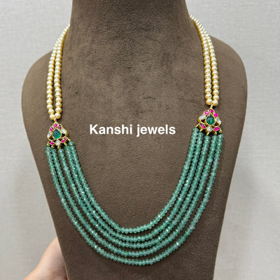 Jadau swaroski emerald haram