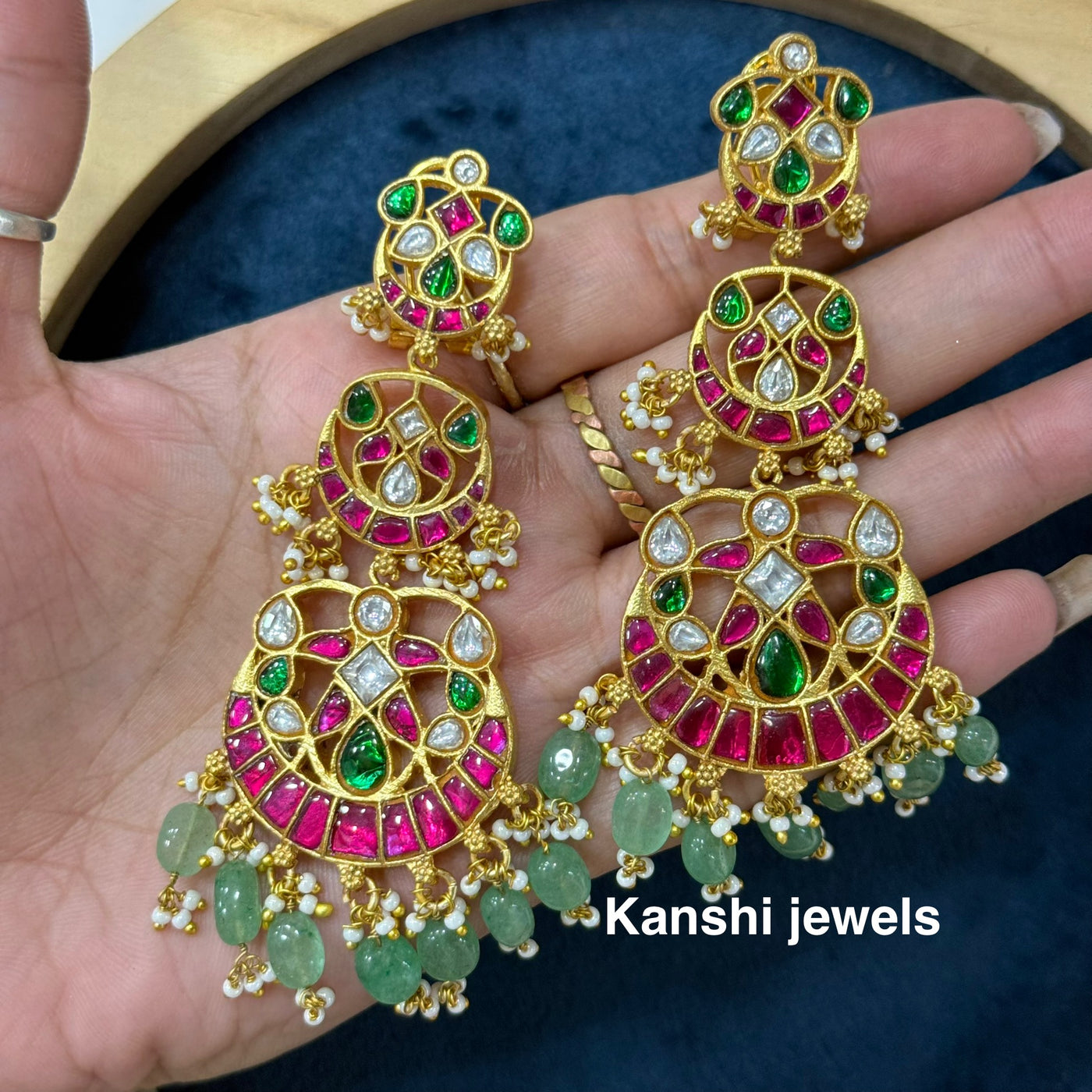 Jadau Earrings