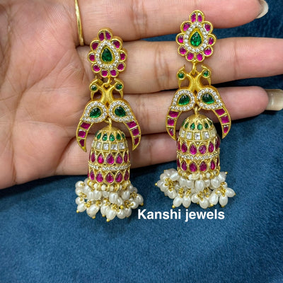 Jadau Jhumkas