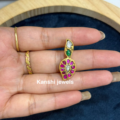 Jadau Mango Pendant & Studs set