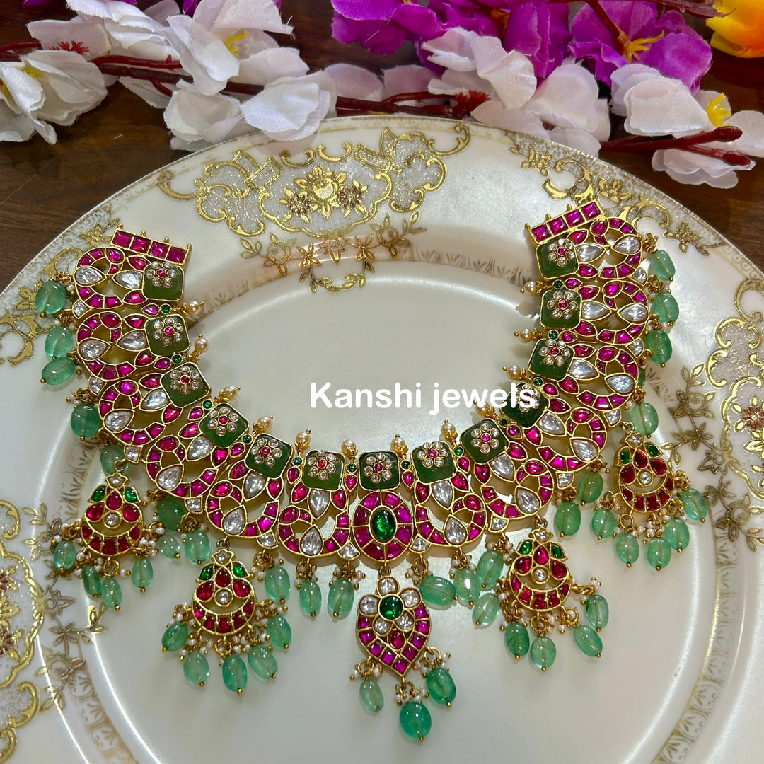 Kanshijewels , dulhan necklace , chokar necklace, kundan necklace, jadau necklace,  kanshi jewellery