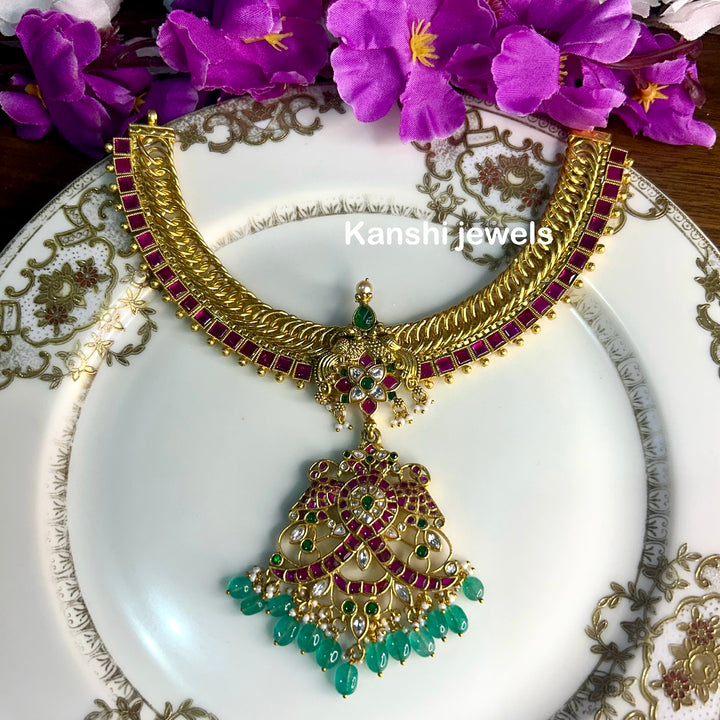 Kanshijewels , dulhan necklace , chokar necklace, kundan necklace, jadau necklace,  kanshi jewellery