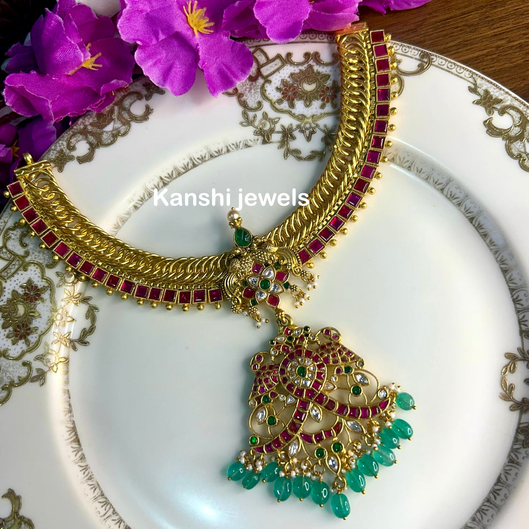 Kanshijewels , dulhan necklace , chokar necklace, kundan necklace, jadau necklace,  kanshi jewellery