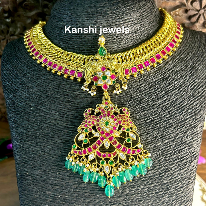 Kanshijewels , dulhan necklace , chokar necklace, kundan necklace, jadau necklace,  kanshi jewellery