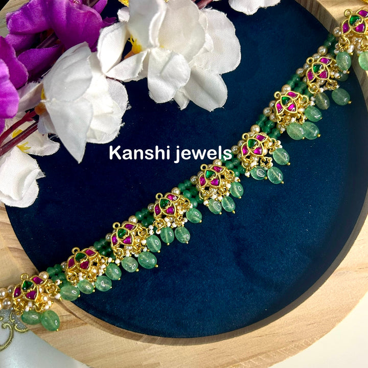 Kanshijewels , dulhan necklace , chokar necklace, kundan necklace, jadau necklace,  kanshi jewellery