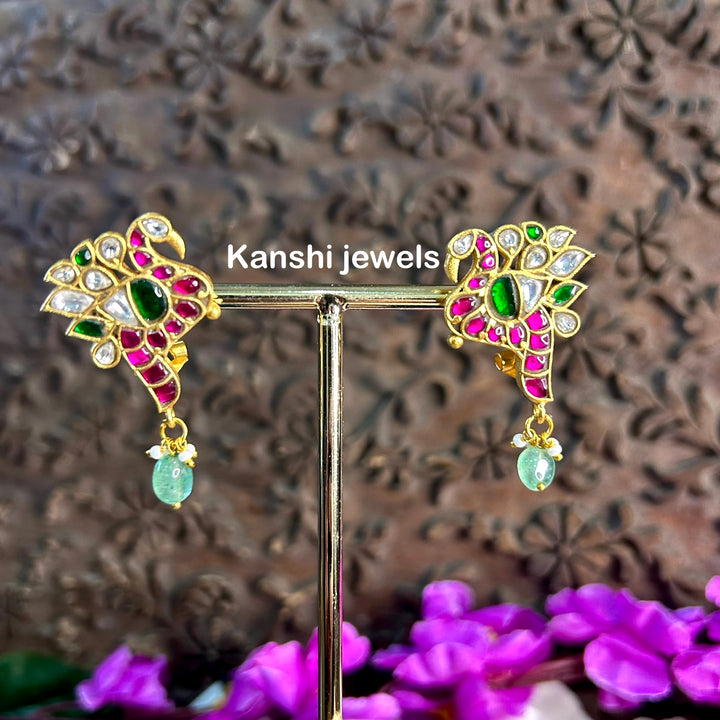Peacock studs