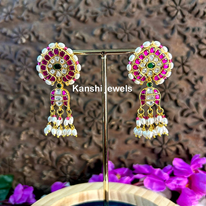 Rice pearls earrings