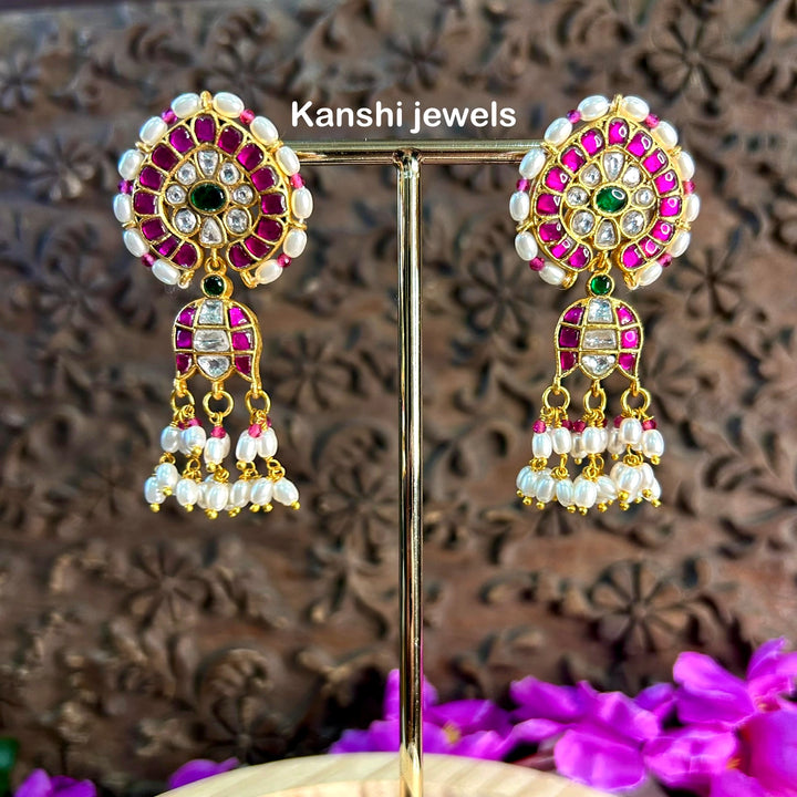Rice pearls earrings