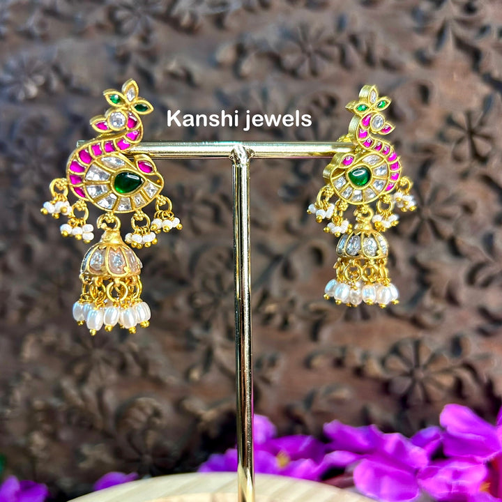 Peacock jhumki