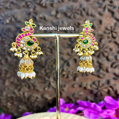 Peacock jhumki