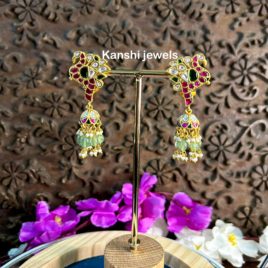 Peacock jhumki