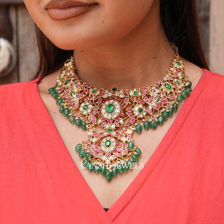 Jadau bridal necklace