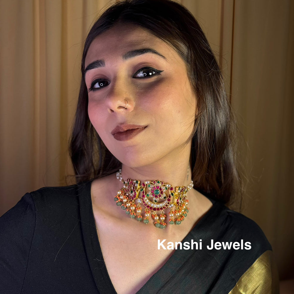Kanshijewels , dulhan necklace , chokar necklace, kundan necklace, jadau necklace,  kanshi jewellery