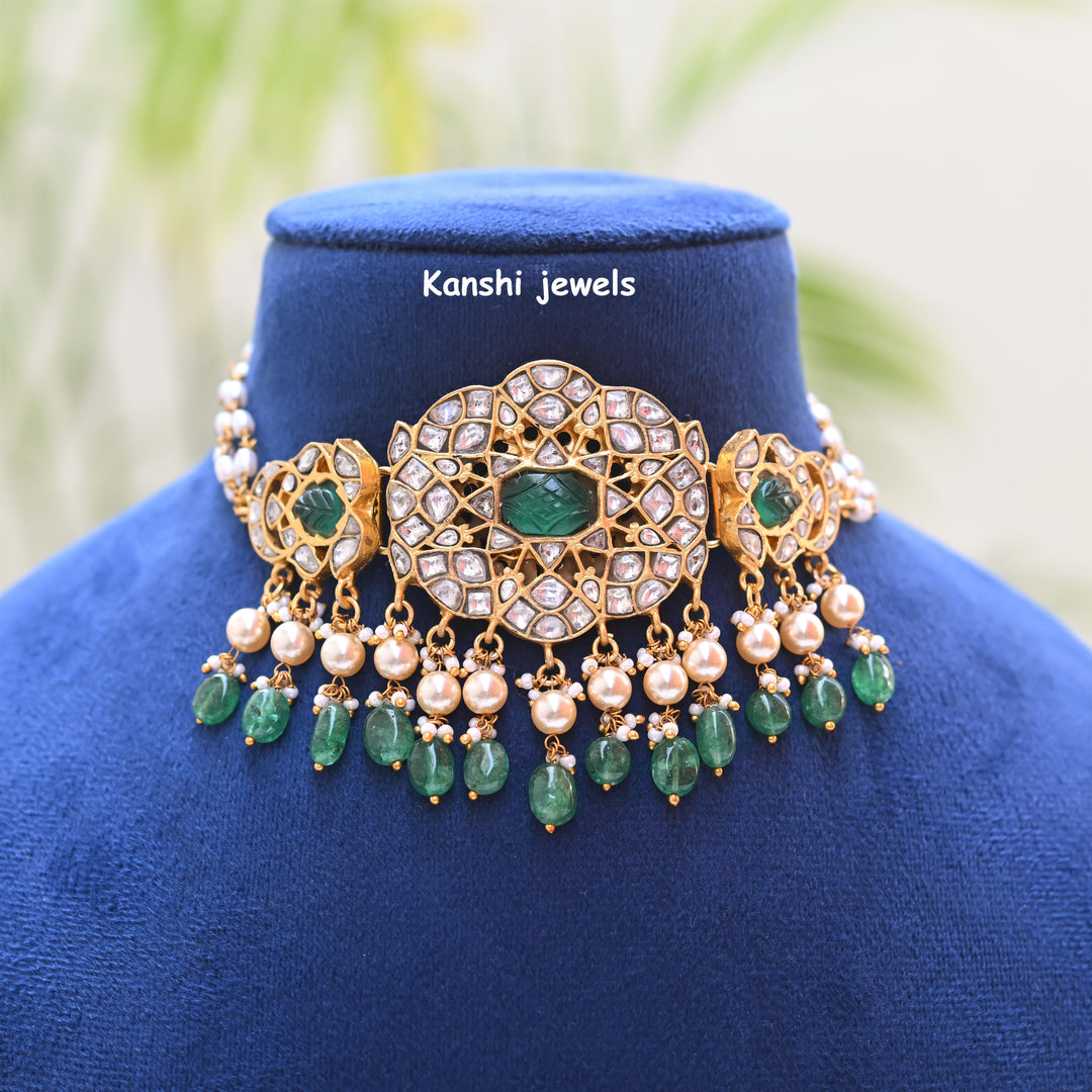 Kanshijewels , dulhan necklace , chokar necklace, kundan necklace, jadau necklace,  kanshi jewellery