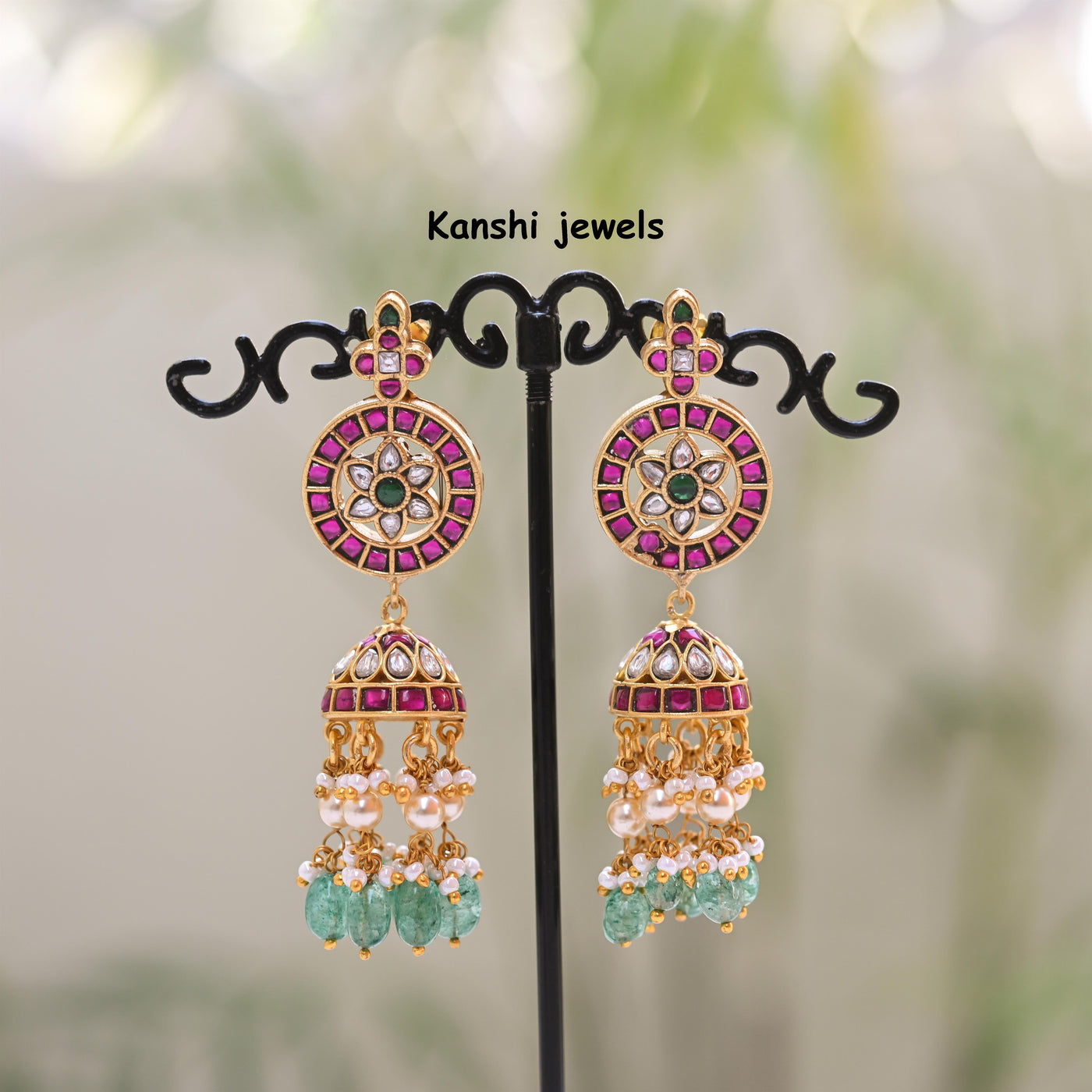 Jadau earrings