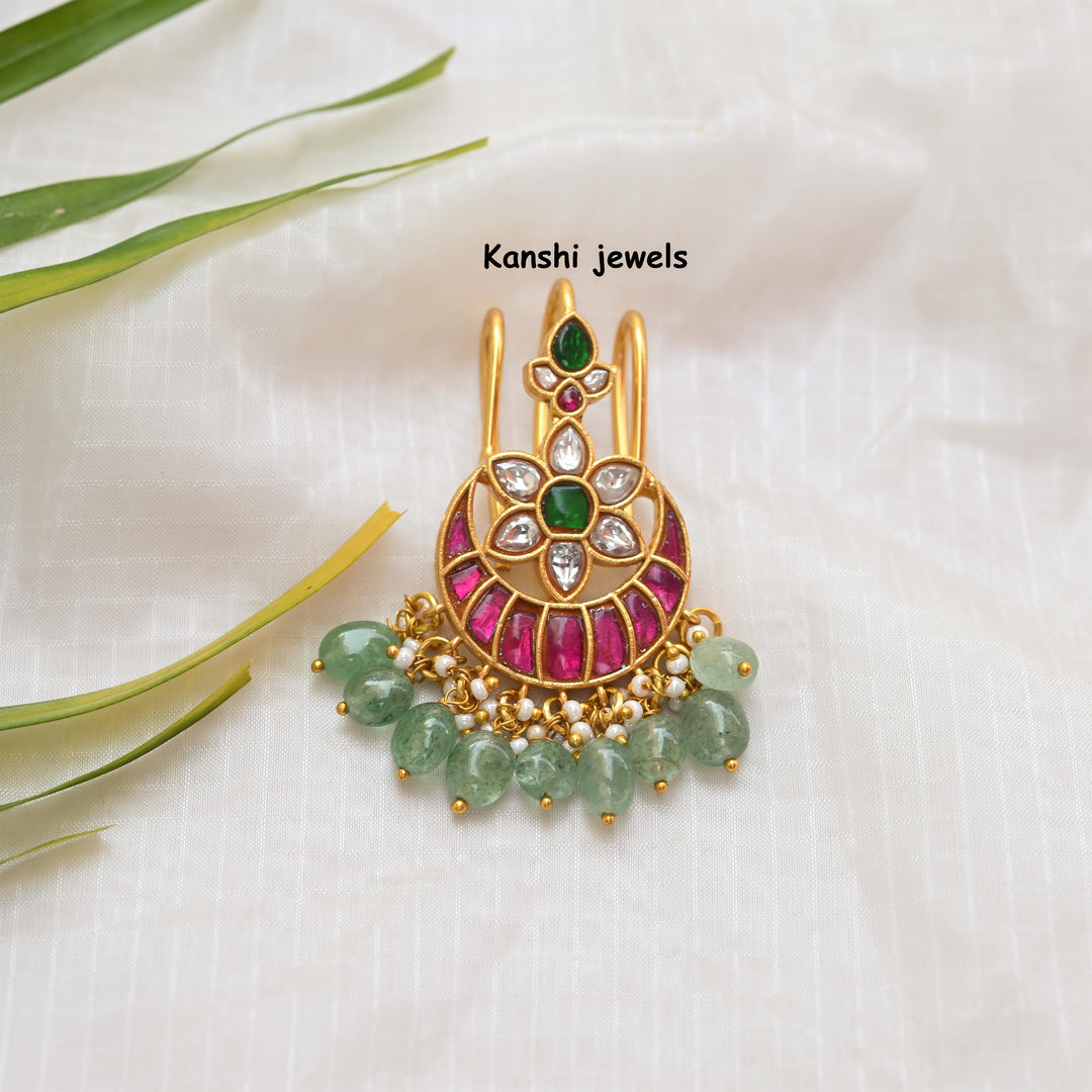 Jadau Hair Pin by Kanshi Jewels,
Dulan Hair pin
