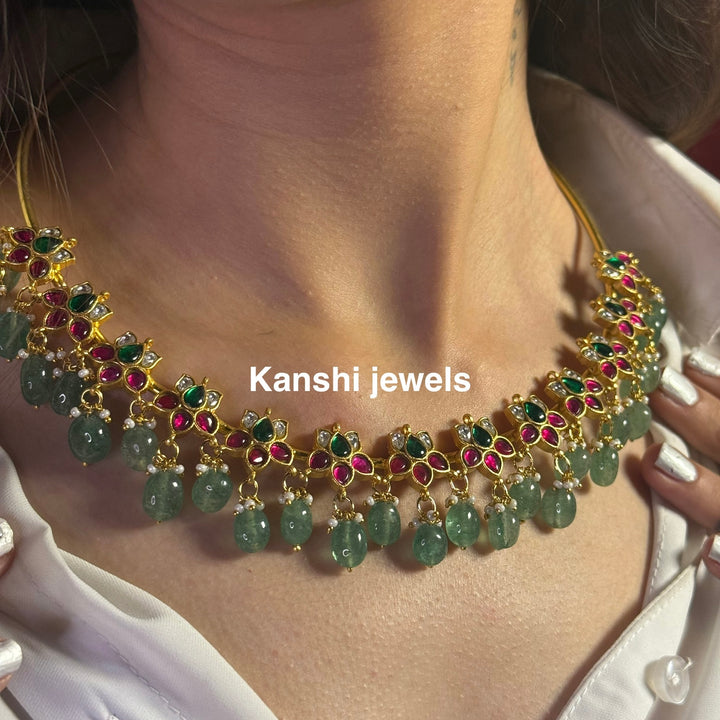 Kanshijewels , dulhan necklace , chokar necklace, kundan necklace, jadau necklace,  kanshi jewellery