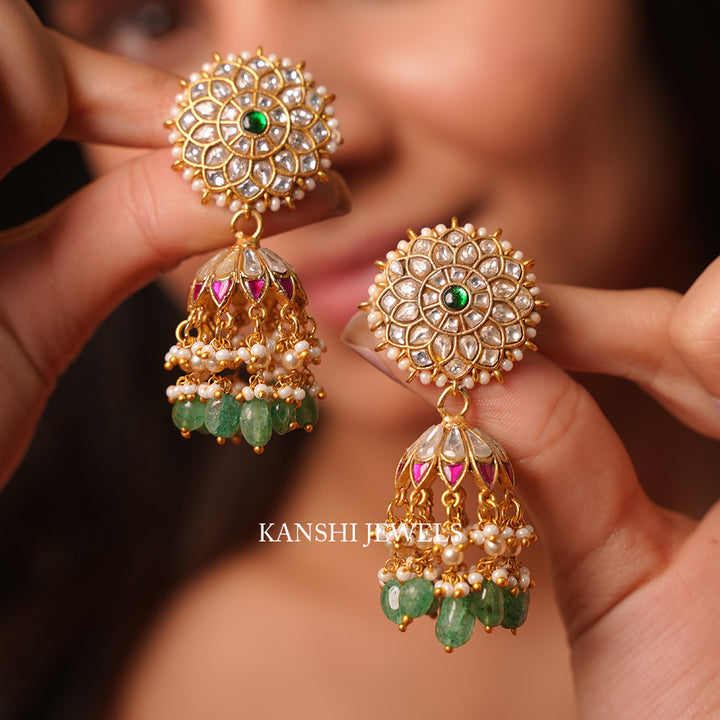 Jadau jhumkas