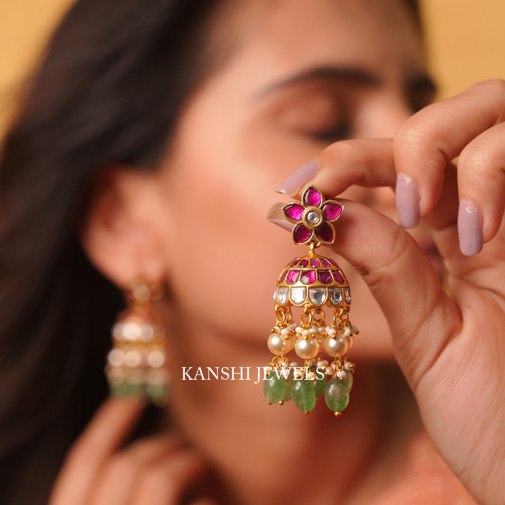 Jadau jhumkas