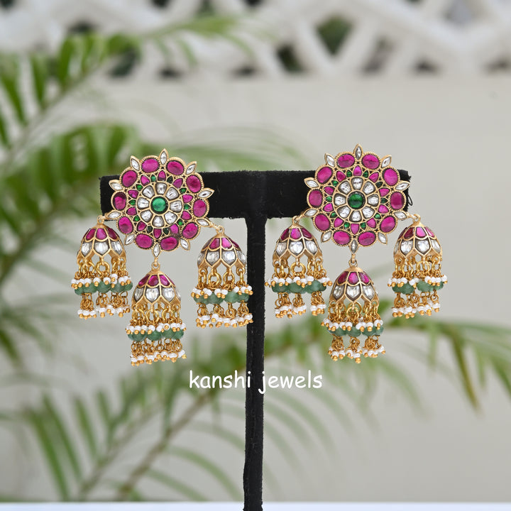Jadau jhumkas