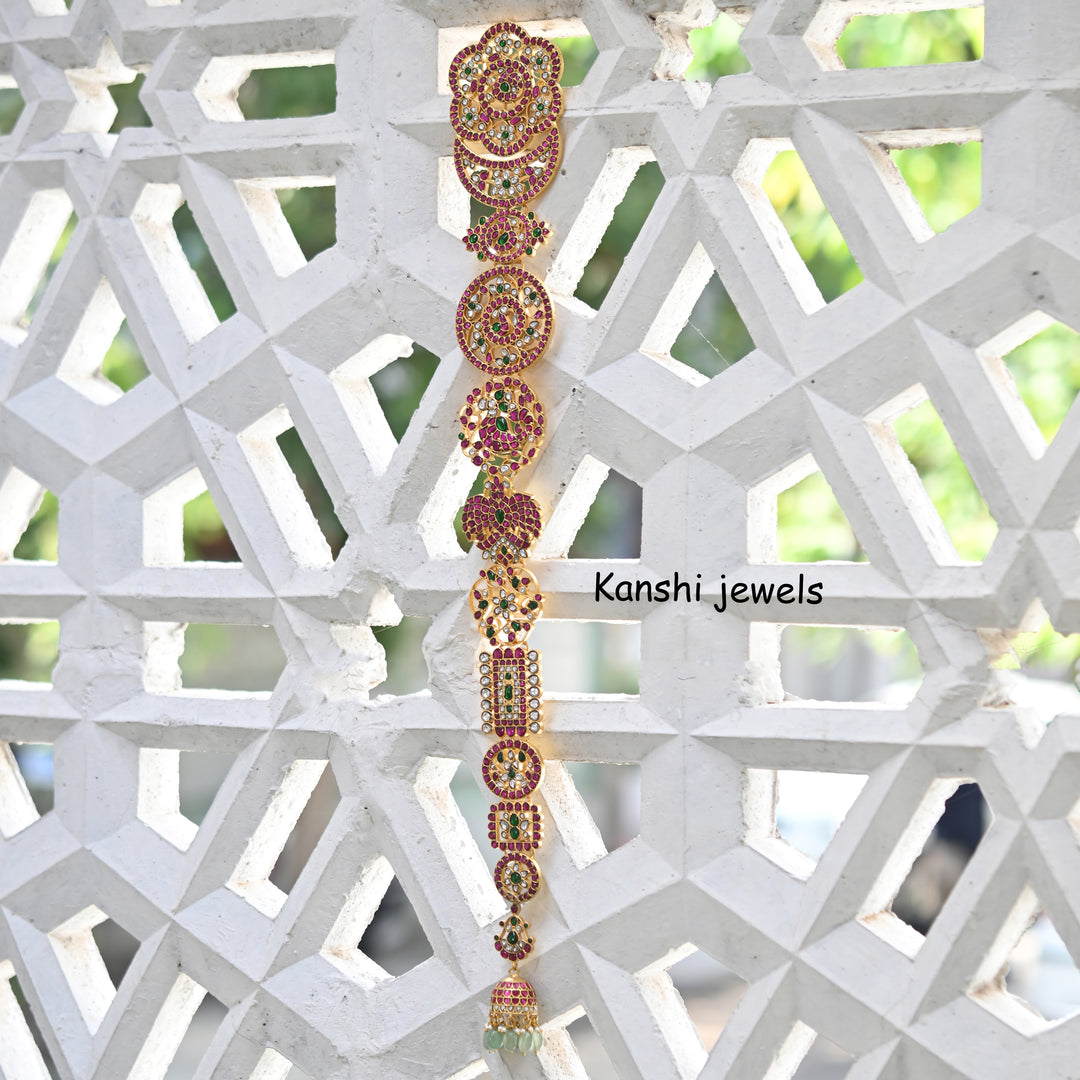 Jadau kundan Hair choti