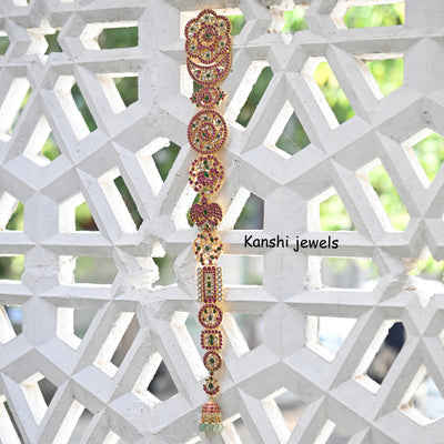 Jadau kundan Hair choti