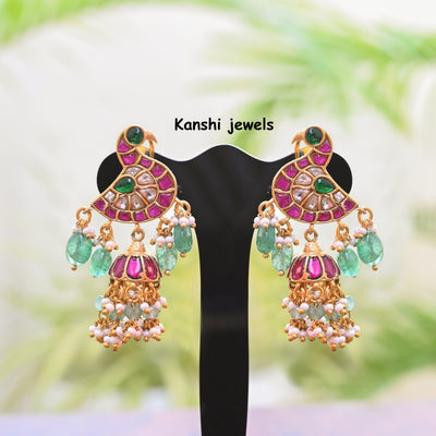 Jadau Kundan Jhumkas