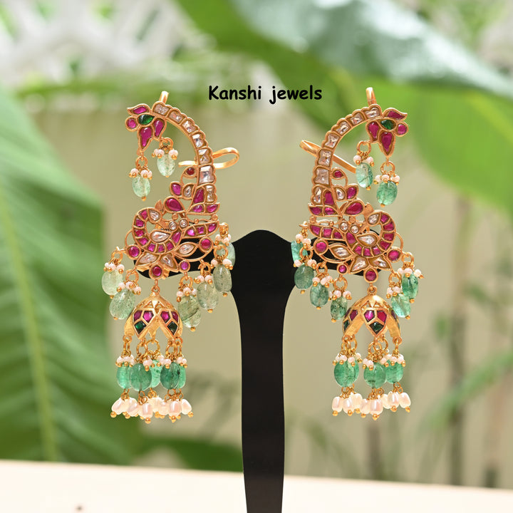 Jadau Kundan Jhumkas