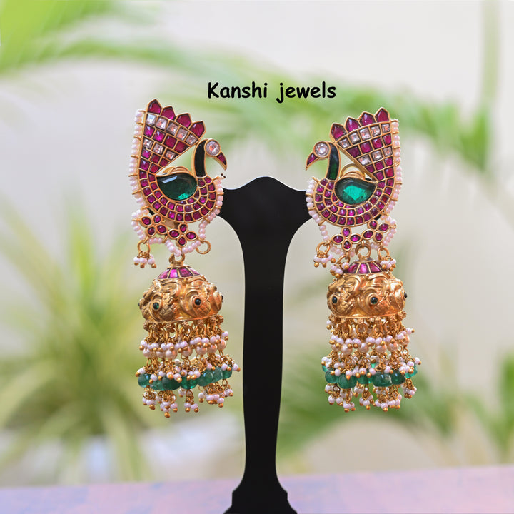 Jadau Kundan Jhumkas