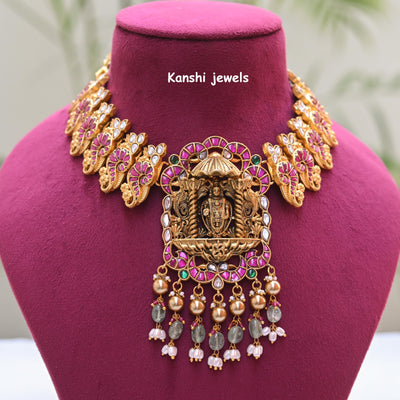 Jadau Kundan Nakashi Necklace