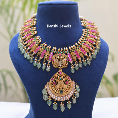 Jadau Kundan Nakashi Necklace