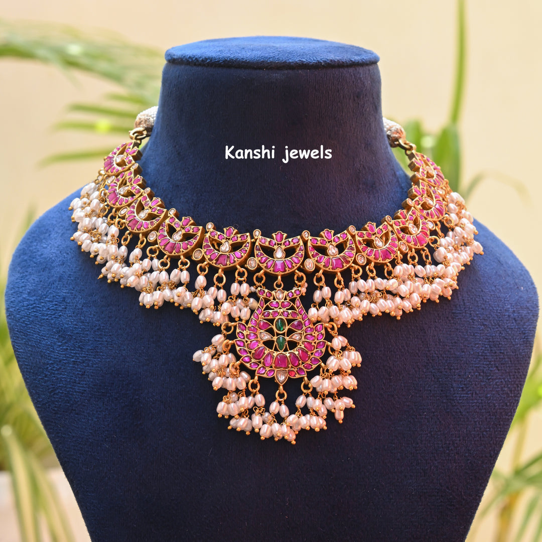 Kanshijewels , dulhan necklace , chokar necklace, kundan necklace, jadau necklace,  kanshi jewellery