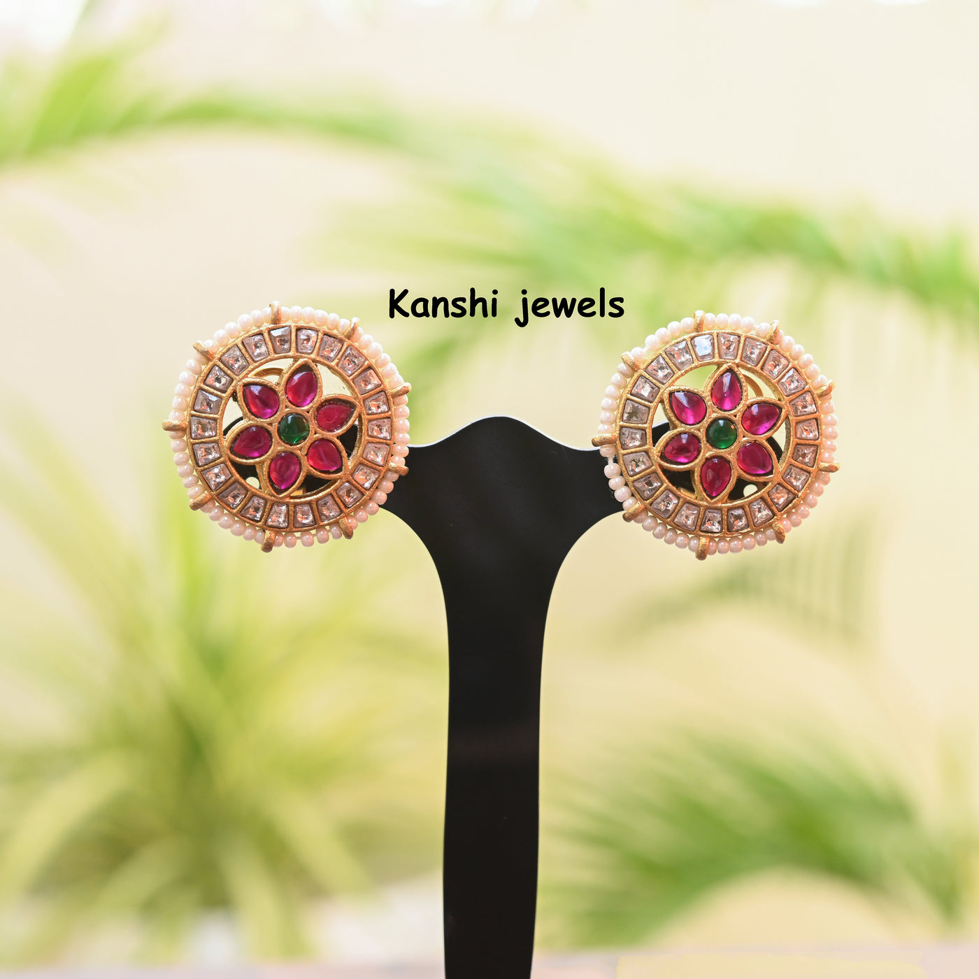 Jadau Kundan Studs