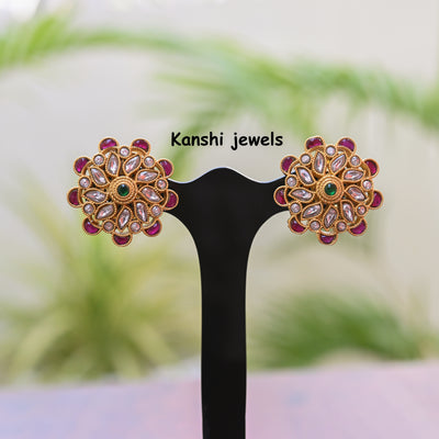 Jadau Kundan Studs