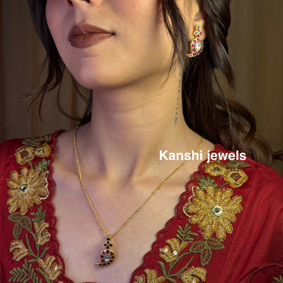 Jadau Mango pendant tops set