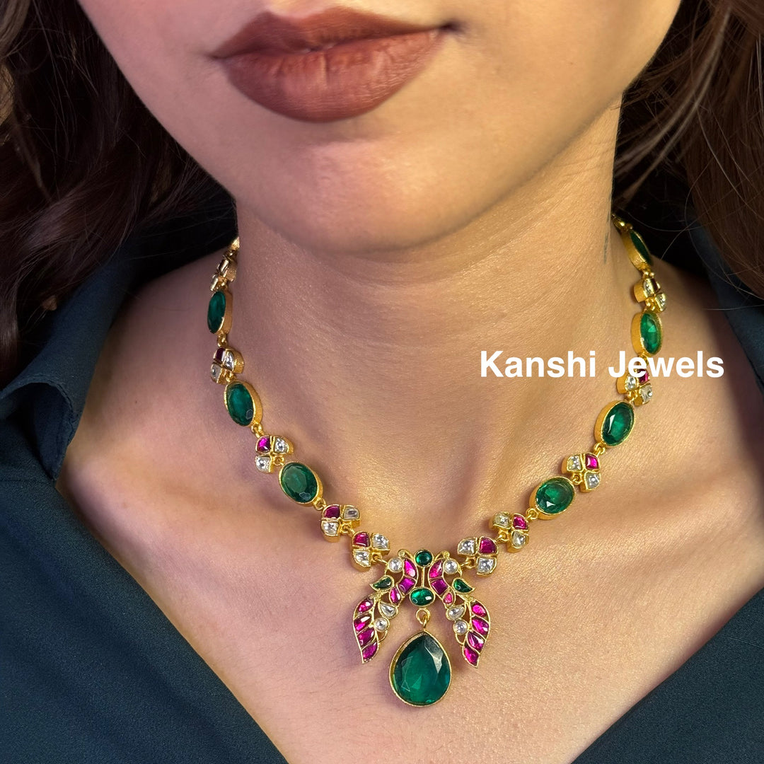 Kanshijewels , dulhan necklace , chokar necklace, kundan necklace, jadau necklace,  kanshi jewellery