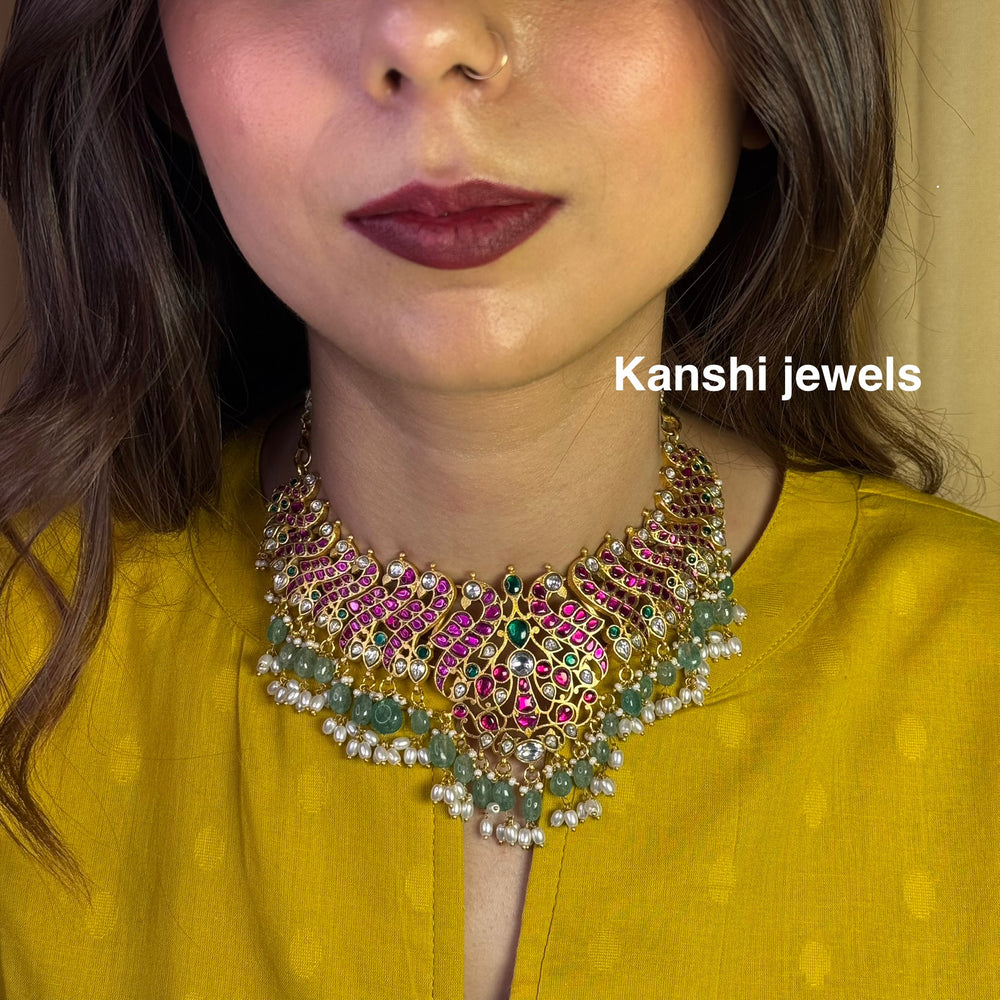 Kanshijewels , dulhan necklace , chokar necklace, kundan necklace, jadau necklace,  kanshi jewellery