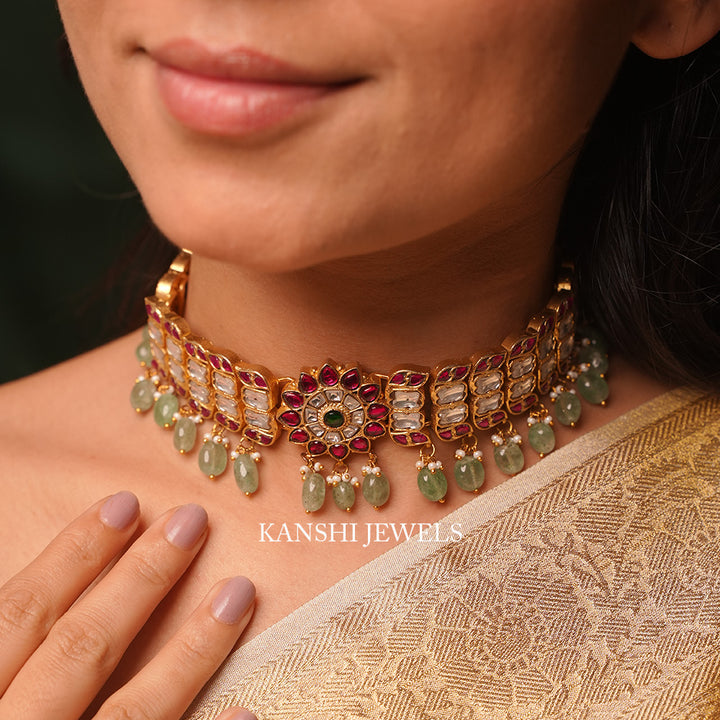 Jadau necklace chokar