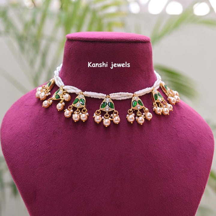 Kanshijewels , dulhan necklace , chokar necklace, kundan necklace, jadau necklace,  kanshi jewellery
